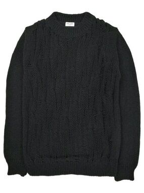 Open-cable knit sweater